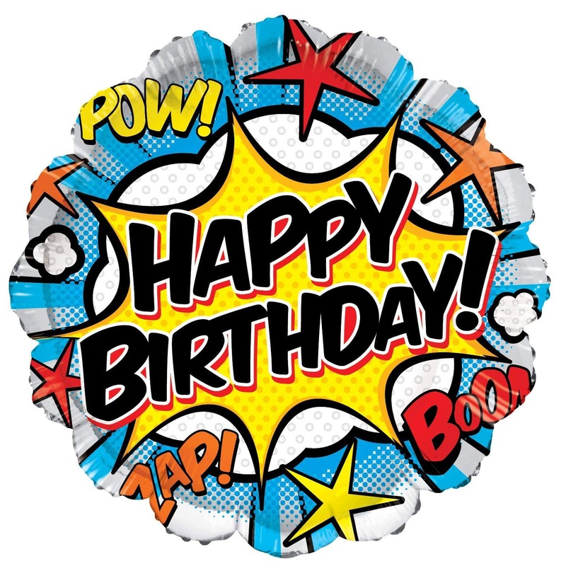 Birthday Comic 18 Balloon