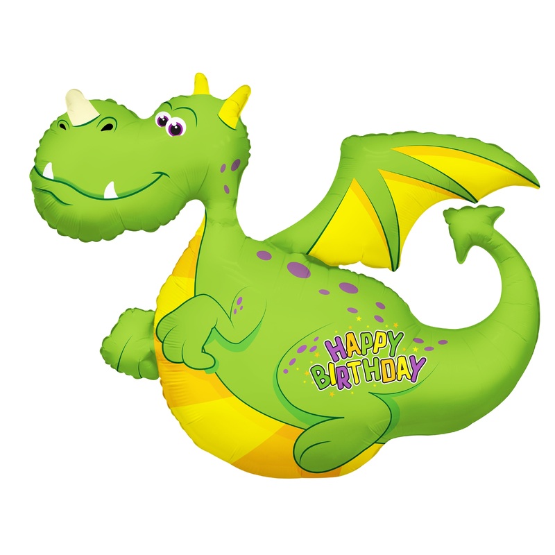 Birthday Dragon 36 Balloon