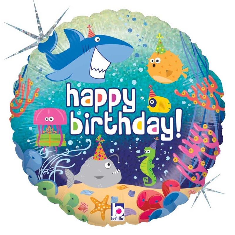 Birthday Ocean 18 Balloon