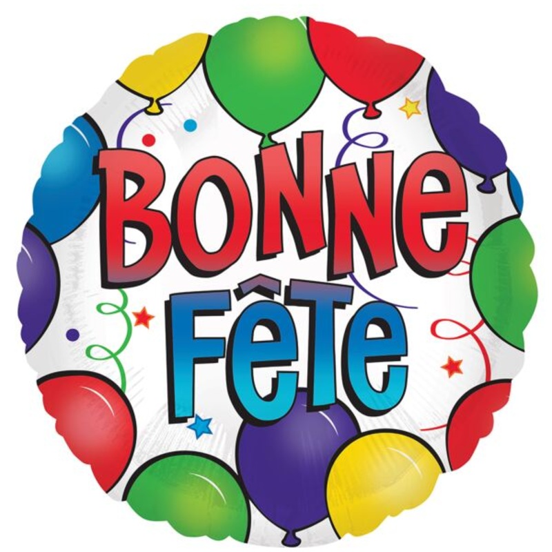 Bonne Fete French Birthday 17 Balloon