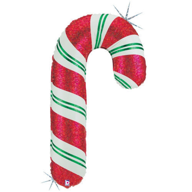 Candy Cane Holographic 41 Balloon