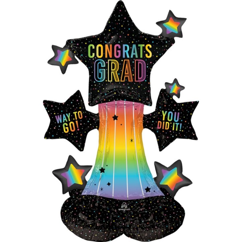 Congrats Grad Cosmic AirLoonz 36 Balloon
