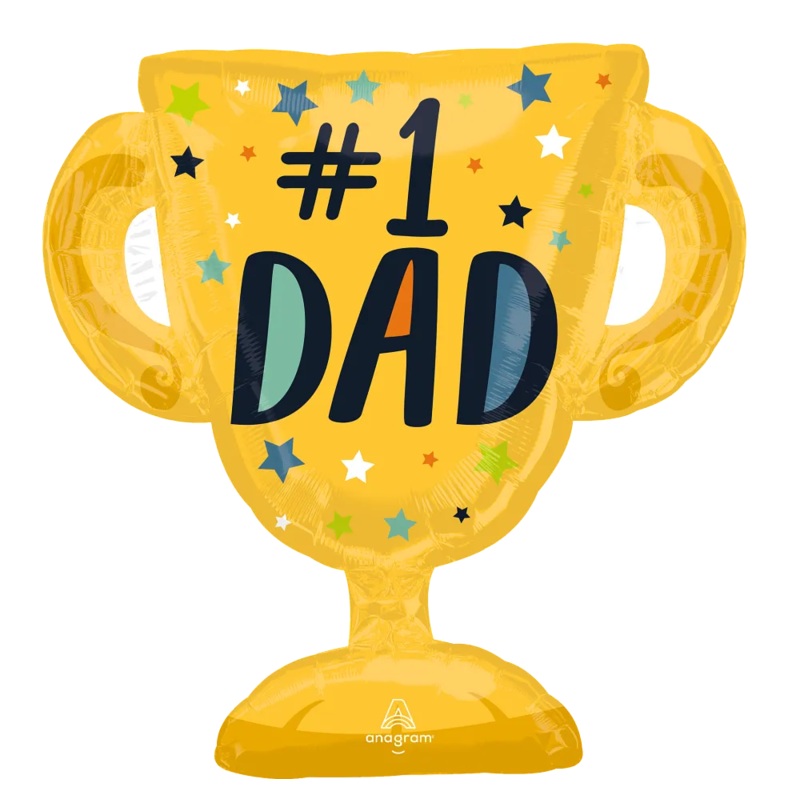 Father's Day #1 Dad Trophy 27 Balloon