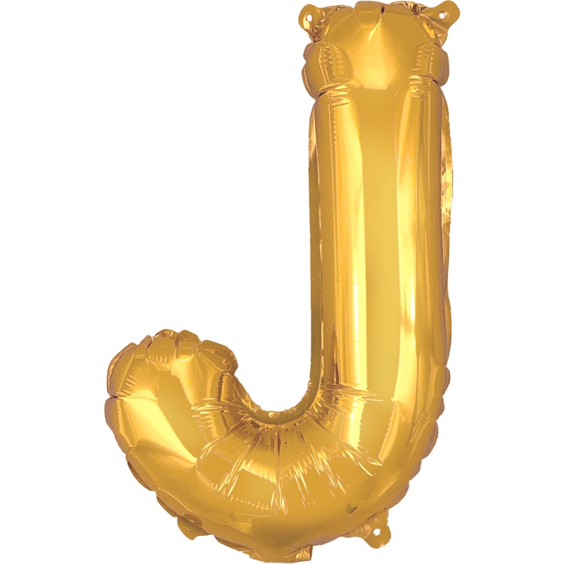Gold Letter J 16 Balloon