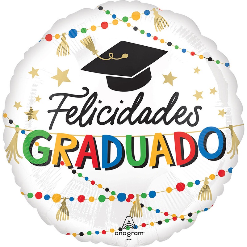 Grad Party Felicidades Graduado 17" Balloon
