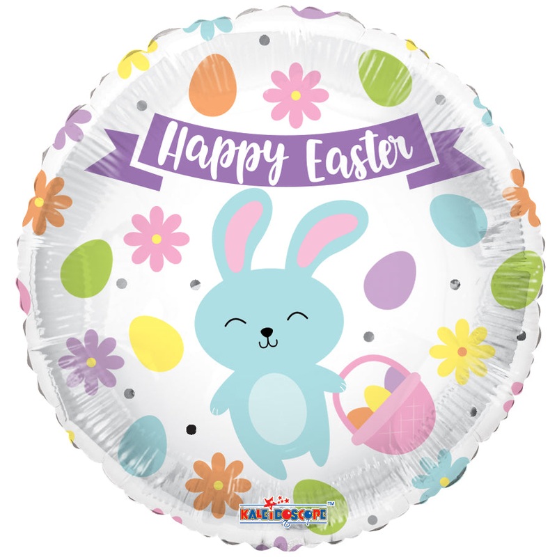 Happy Easter Bunny & Eggs 18 Balloon