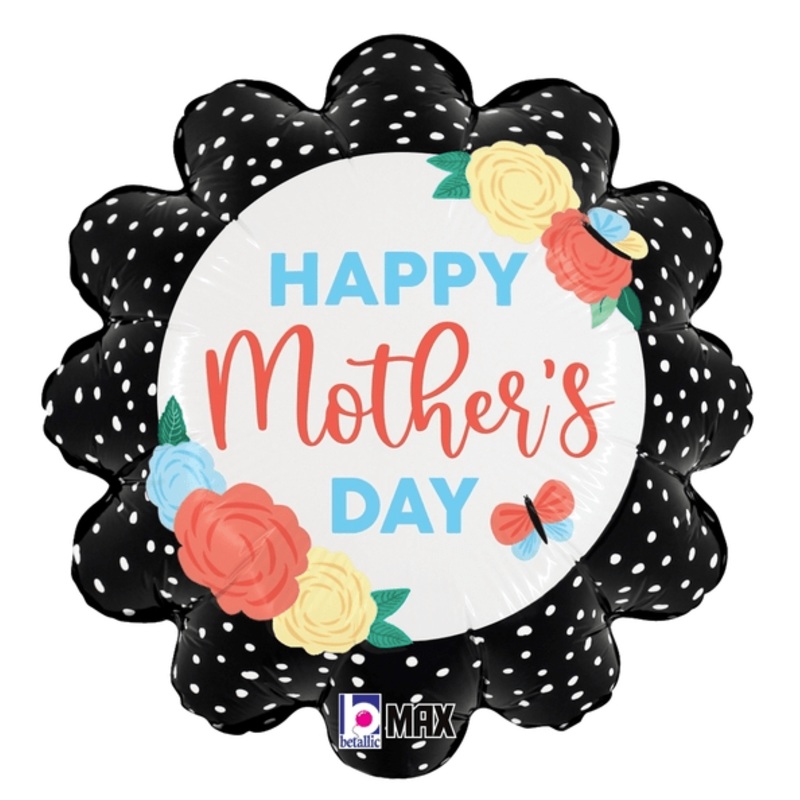 Happy Mother's Day Butterfly Dots 18 Balloon