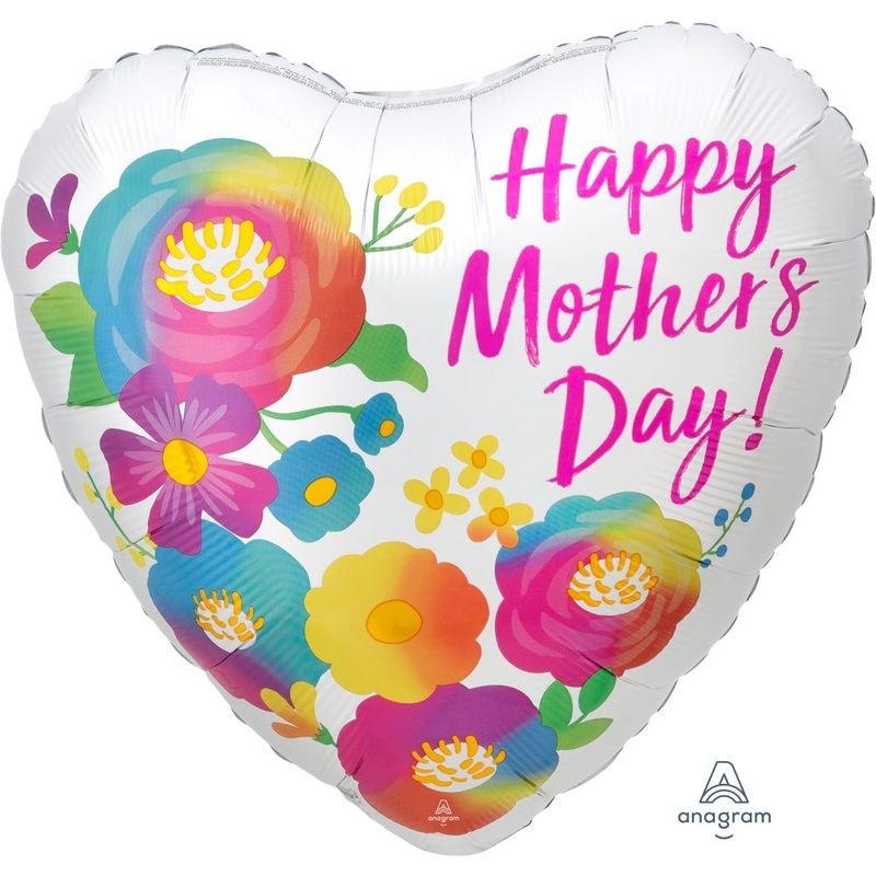Happy Mother's Day Satin Infused Beautiful Flowers 18 Balloon