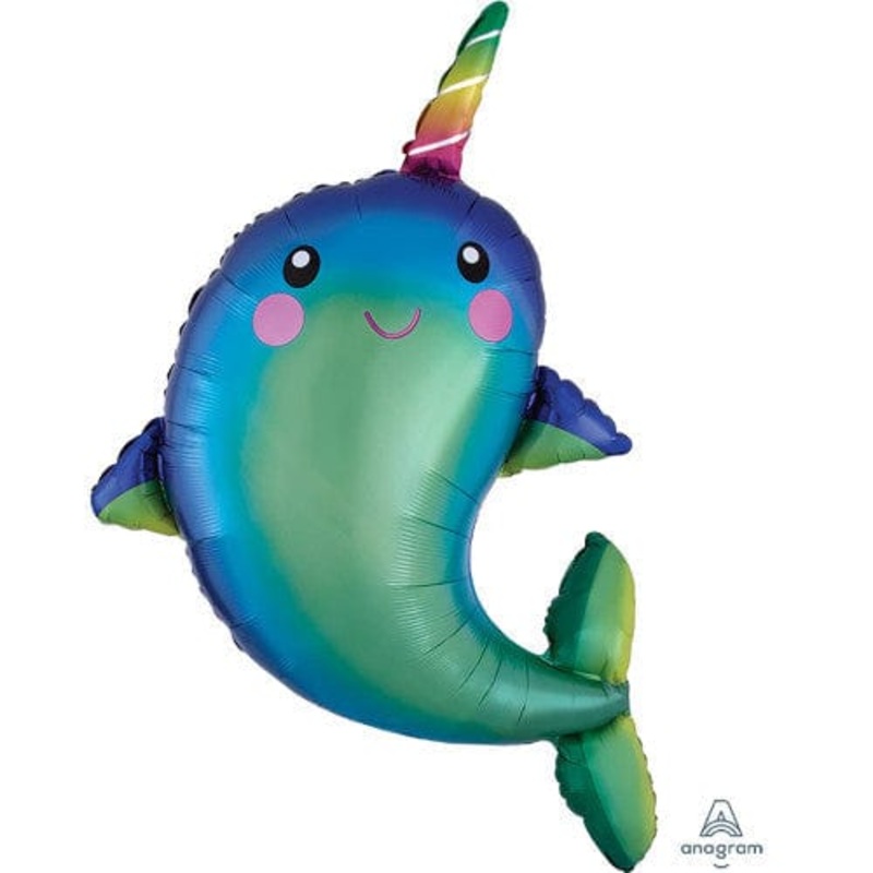 Happy Narwhal 39 Balloon