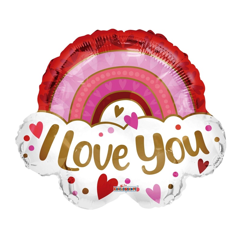 I Love You Ombre Rainbow 18 Balloon