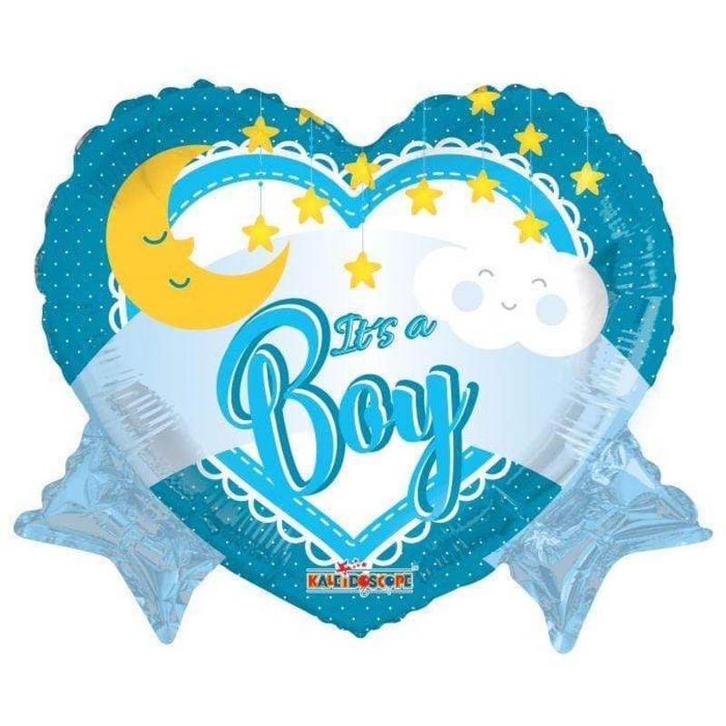 It's a Boy 18 New Baby Heart Shape Balloon