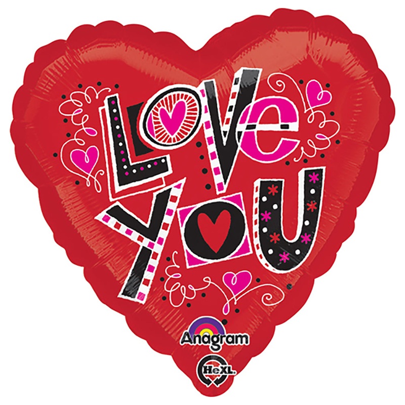 Love You Fun Type 18 Balloon