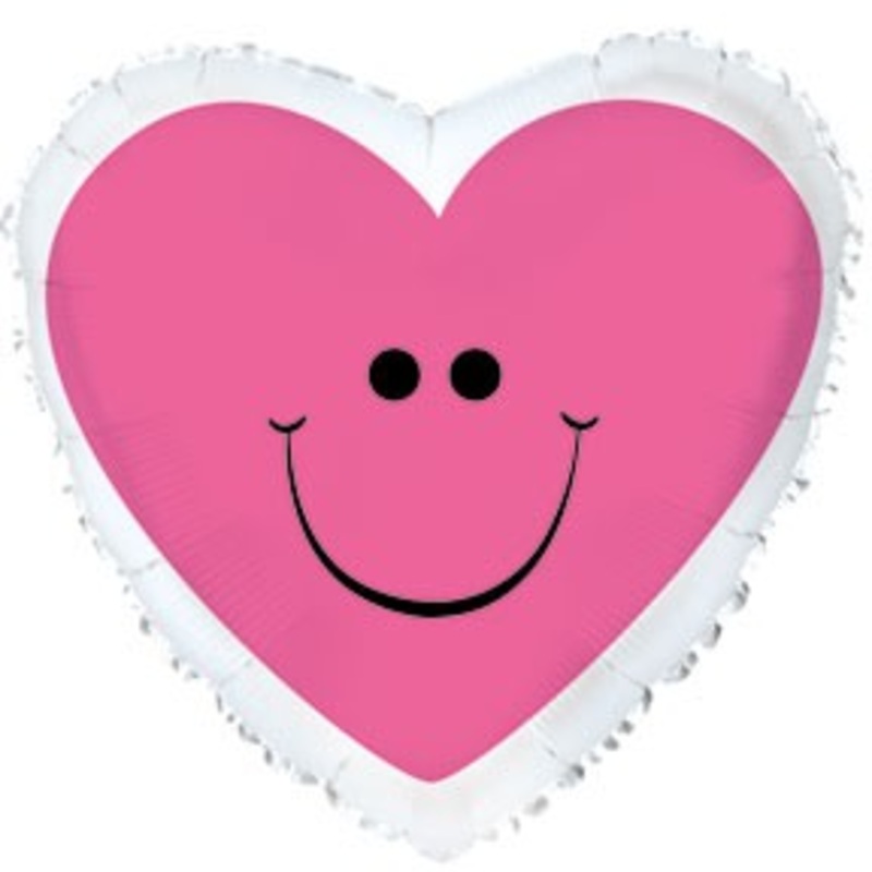 Pink Mylar Heart 18 Balloon