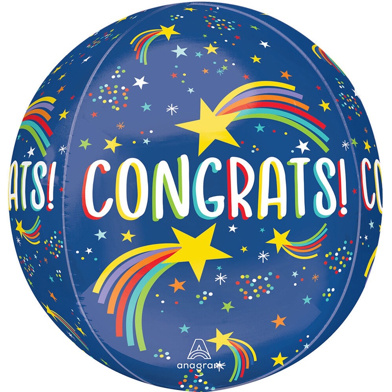 Rising Star Congrats 16" Orbz Balloon
