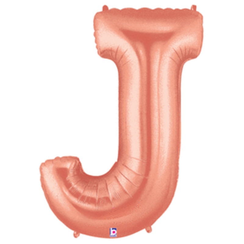 Rose Gold 34" Letter J Balloon