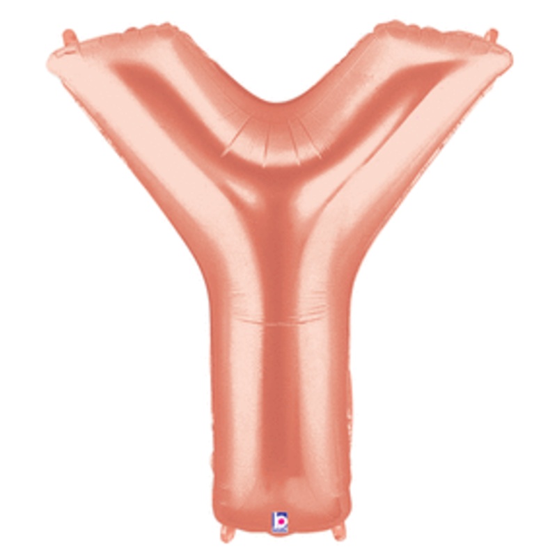 Rose Gold 34" Letter Y Balloon