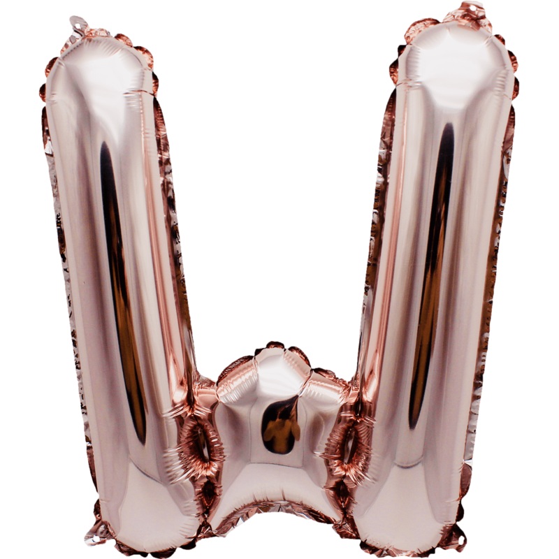 Rose Gold Letter W 16" Balloon