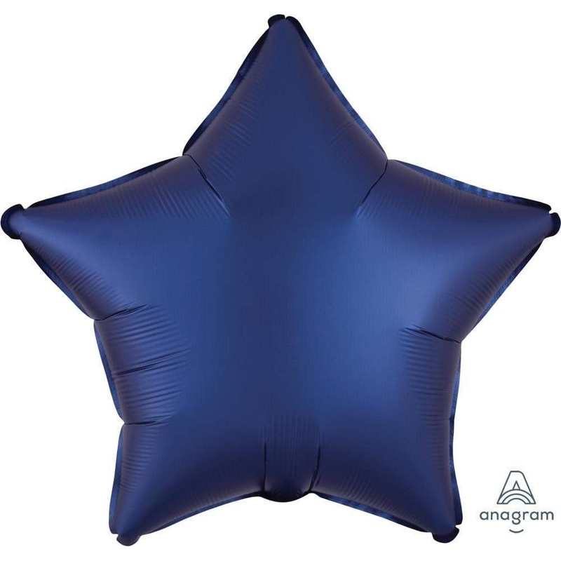 Satin Luxe Navy Blue Star 18 Balloon