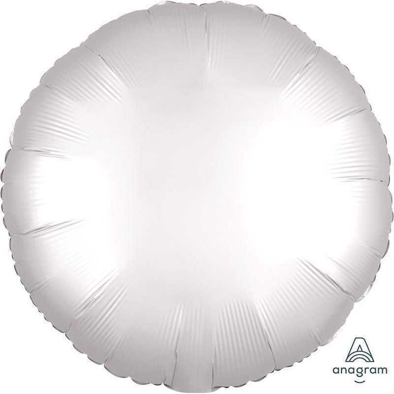 Satin Luxe White Satin Circle 18 Balloon