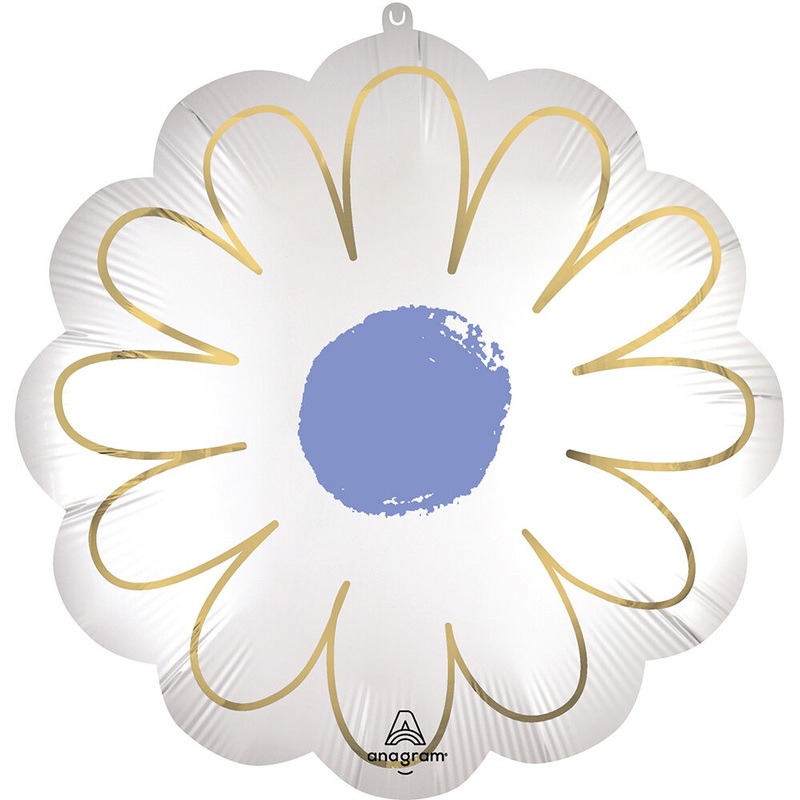Satin Purple Daisy Flower 21 Balloon