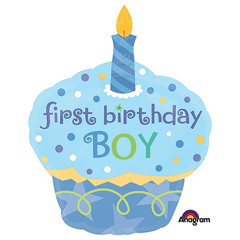 Sweet Little Cupcake Boy 36 Balloon