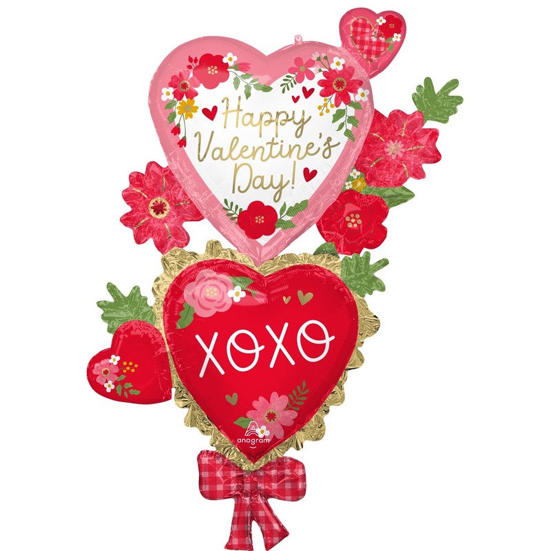 Valentine's Day Floral and XOXO 59 Balloon