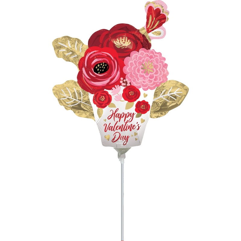 Valentine's Day Flowers (requires heat-sealing) 14 Balloon