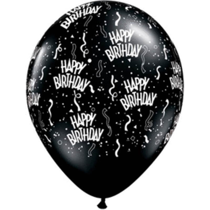 11 Birthday-A-Round Black (100 count)