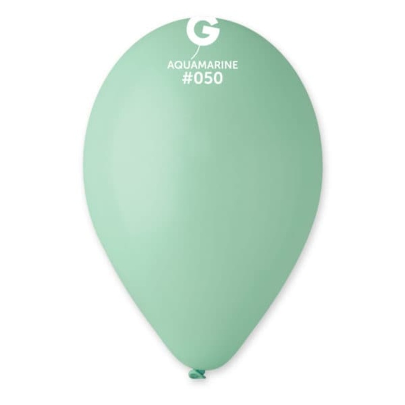 Aquamarine 12 Latex Balloons (50 count)