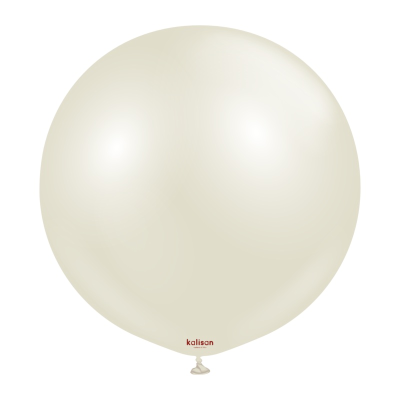 Aura Ivory White 24 Latex Balloons (2 count)