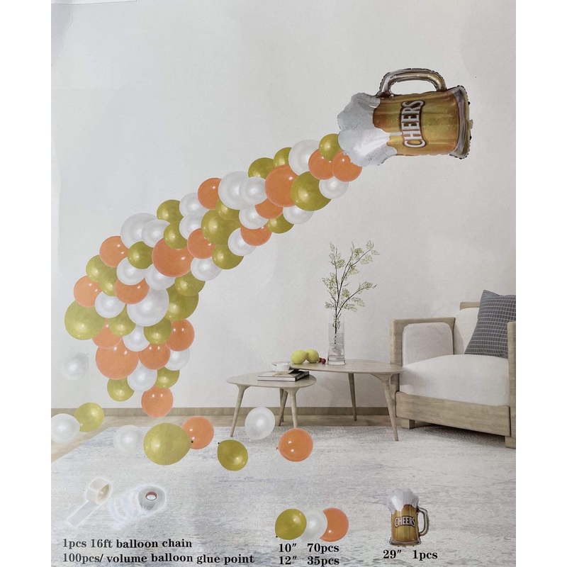 Beer Balloon Garland Kit