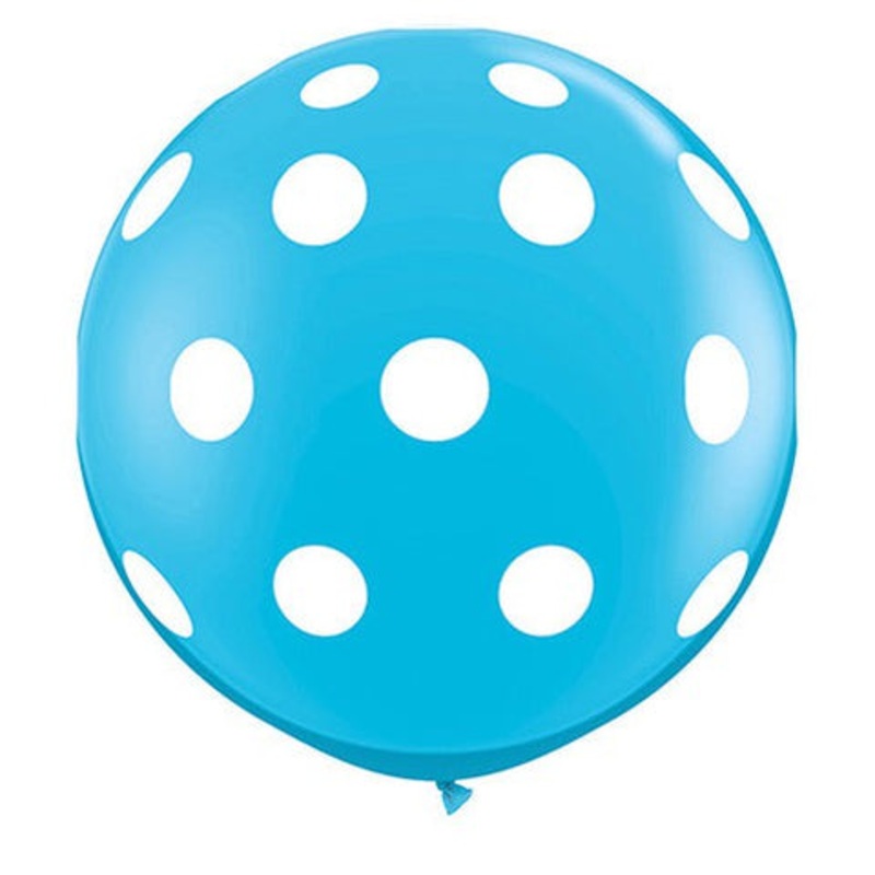 Big Polka Dots Robin's Egg Blue 36 Latex Balloons (2 count)