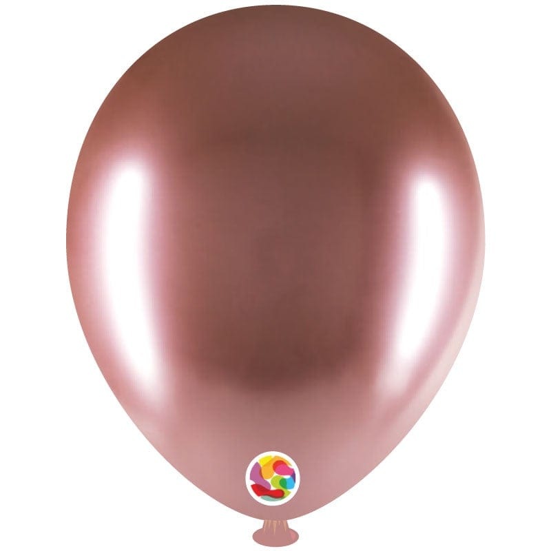 Brilliant Rose Gold 5 Latex Balloons (100 count)