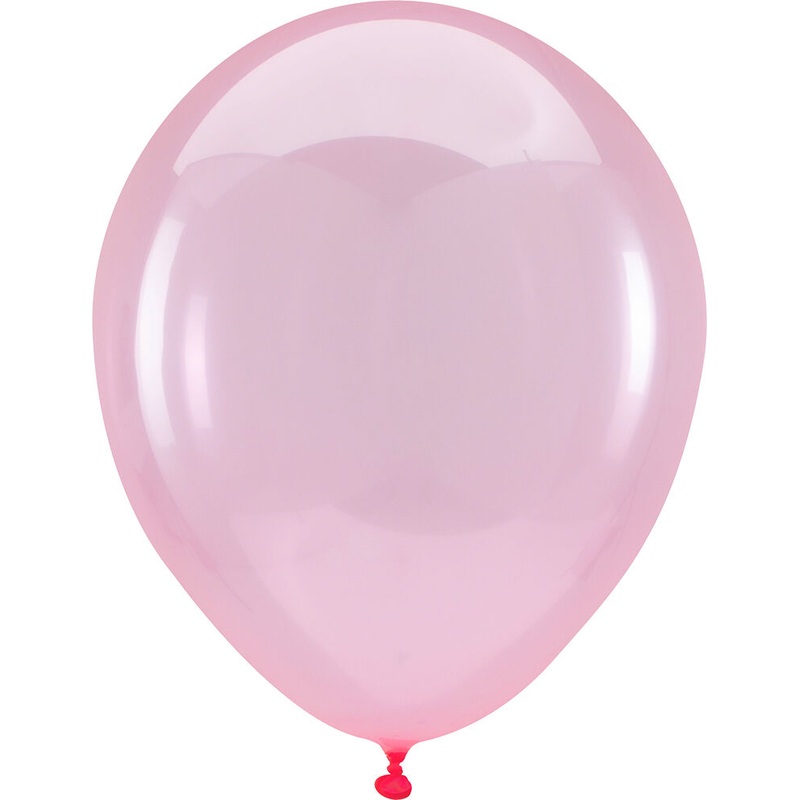 Crystal Clearz Pink 11" Latex Balloons (100 count)