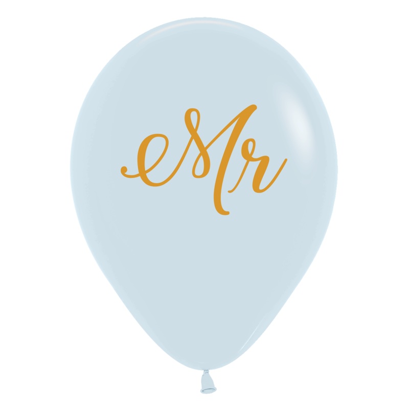 Fashion White Mr. 11 Latex Balloons (50 count)