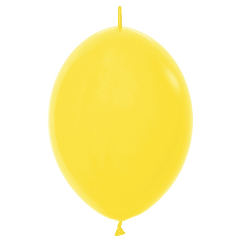 Fashion Yellow 12 Link-O-Loon Balloons (50 count)