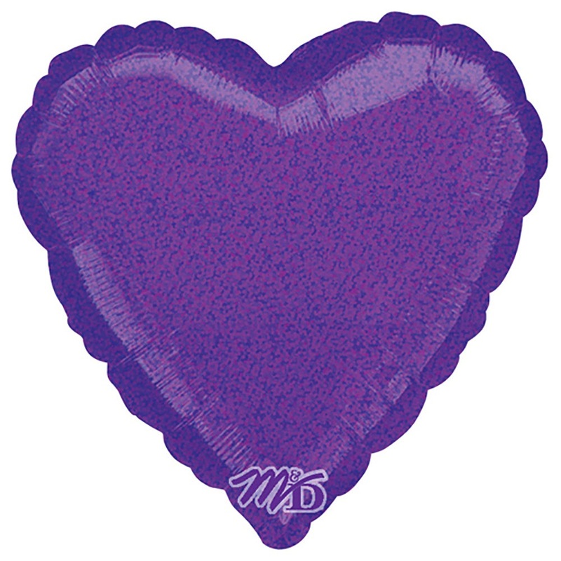Heart - Dazzler Purple 18 Balloon