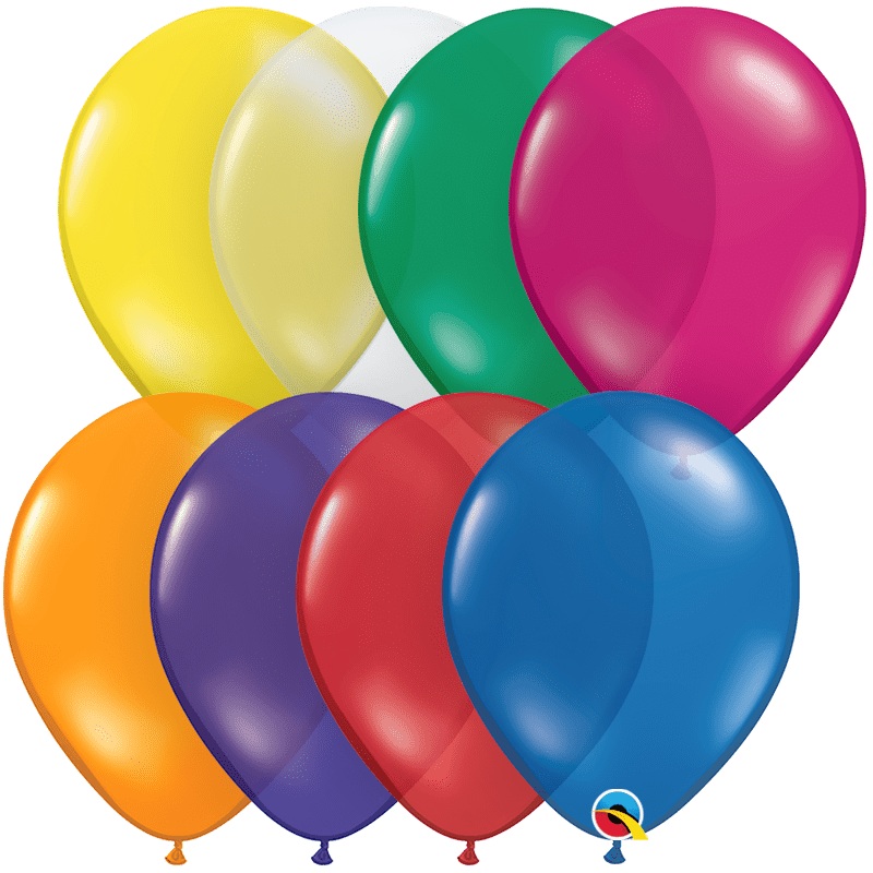 Jewel Assortment 9 Latex Balloons (100 count)