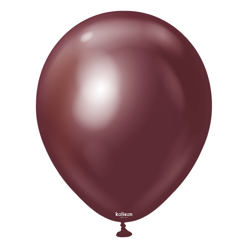 Mirror Burgundy 12 Latex Balloons (50 count)