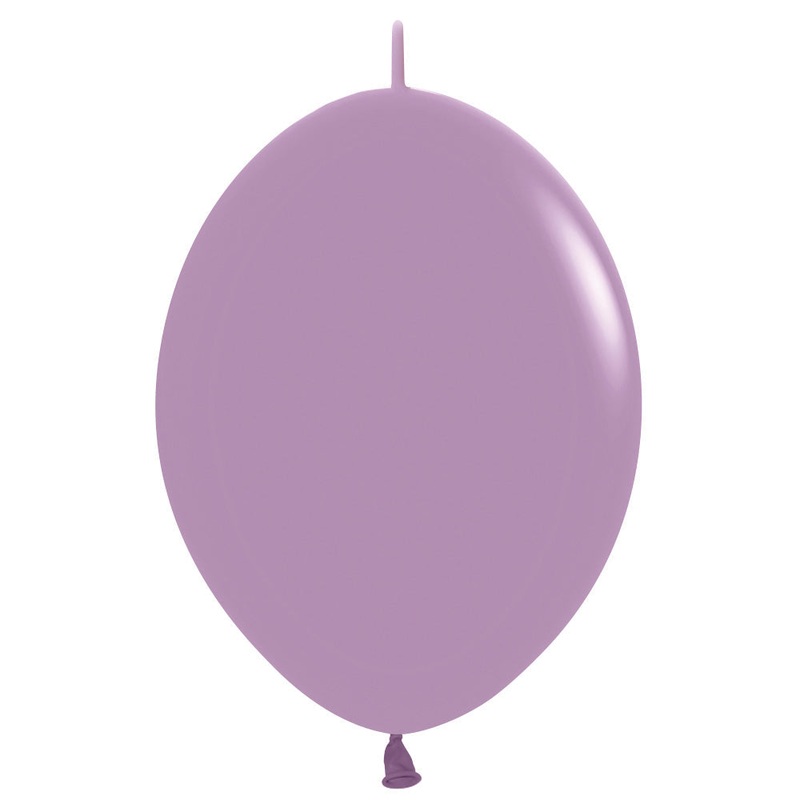 Pastel Dusk Lavender Link-O-Loon 12 Latex Balloons (50 count)