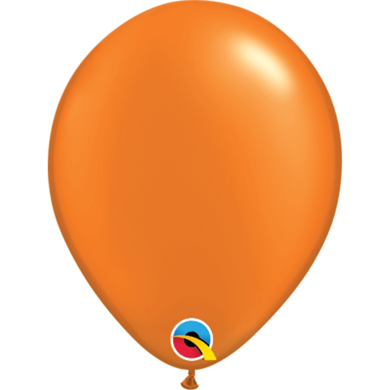 Pearl Mandarin Orange 5 Latex Balloons (100 count)