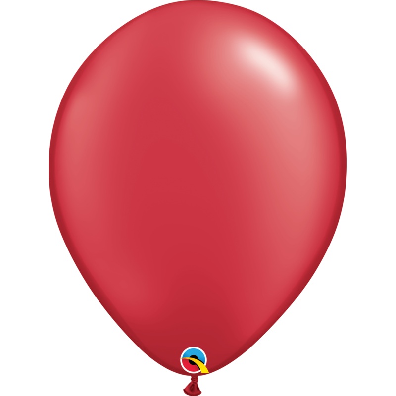Pearl Ruby Red 16 Latex Balloons (50 count)