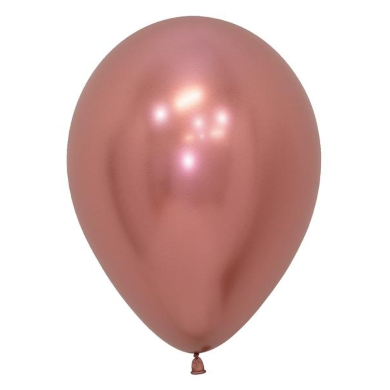 Reflex Rose Gold 5 Latex Balloons (100 count)
