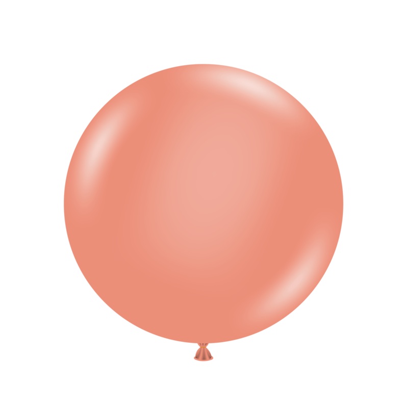 Rose Gold 24 Latex Balloons (3 count)