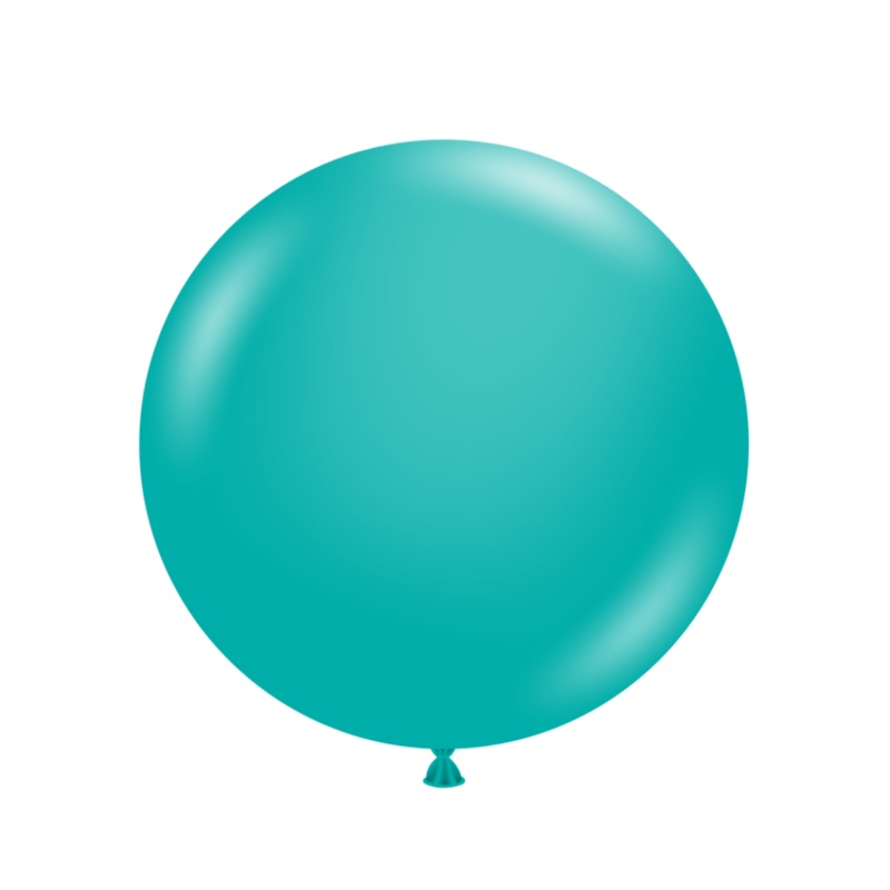 Teal 24 Latex Balloons (3 count)