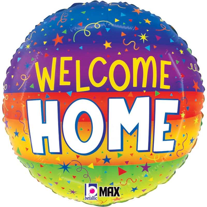Welcome Home Streamers 18" Balloon