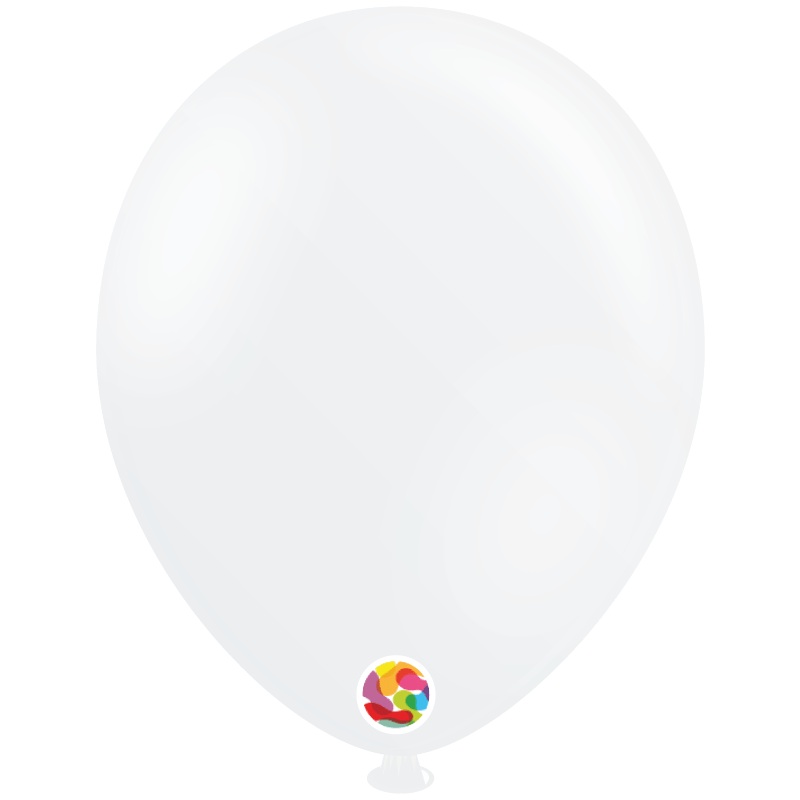White 12 Latex Balloons (50 count)