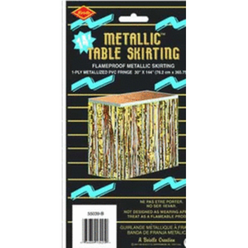 30"14' Foil Skirt - Gold