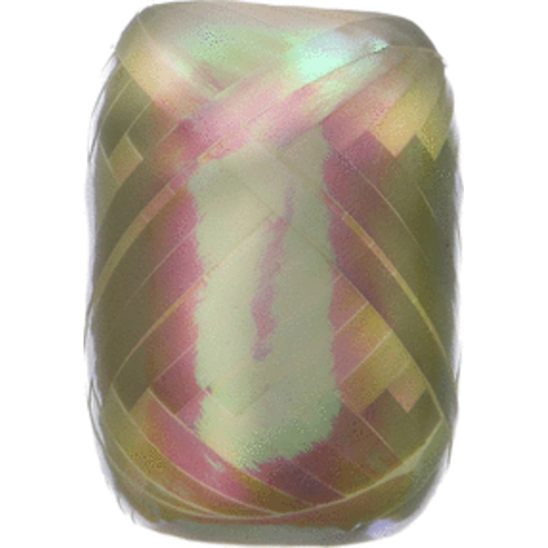 66' Ribbon Egg - Irid White Flat