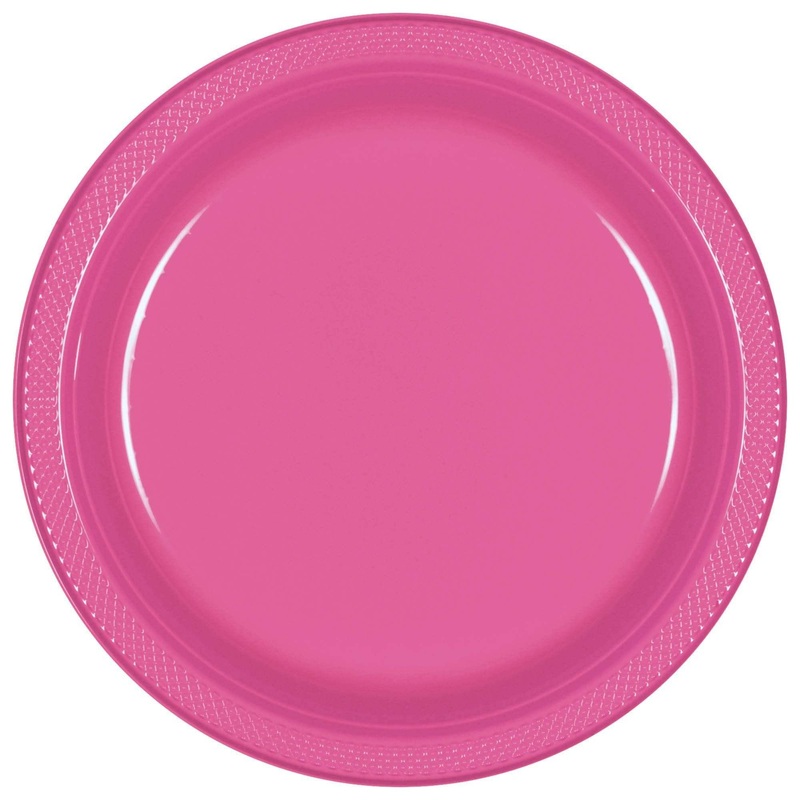 Bright Pink 10.25in Plates 20ct 25 (20 count)